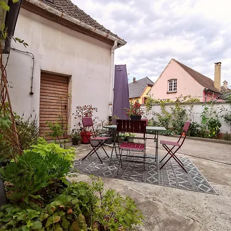 Entre Ville Et Vignes - Gite Classe 3 Etoiles Ingersheim Exterior photo